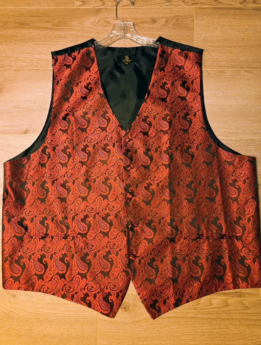 Red Paisley Vest - BT Best Tuxedo For Any Occasion. 3XL